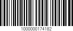 Código de barras (EAN, GTIN, SKU, ISBN): '1000000174182'