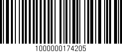 Código de barras (EAN, GTIN, SKU, ISBN): '1000000174205'