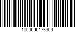 Código de barras (EAN, GTIN, SKU, ISBN): '1000000175608'
