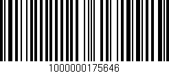 Código de barras (EAN, GTIN, SKU, ISBN): '1000000175646'