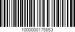 Código de barras (EAN, GTIN, SKU, ISBN): '1000000175653'