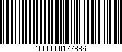 Código de barras (EAN, GTIN, SKU, ISBN): '1000000177886'