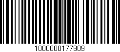 Código de barras (EAN, GTIN, SKU, ISBN): '1000000177909'