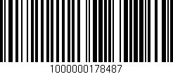Código de barras (EAN, GTIN, SKU, ISBN): '1000000178487'