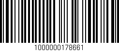 Código de barras (EAN, GTIN, SKU, ISBN): '1000000178661'
