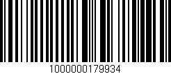 Código de barras (EAN, GTIN, SKU, ISBN): '1000000179934'