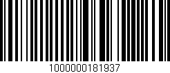 Código de barras (EAN, GTIN, SKU, ISBN): '1000000181937'
