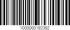 Código de barras (EAN, GTIN, SKU, ISBN): '1000000182392'