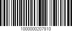 Código de barras (EAN, GTIN, SKU, ISBN): '1000000207910'