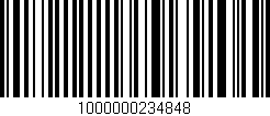 Código de barras (EAN, GTIN, SKU, ISBN): '1000000234848'