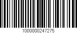 Código de barras (EAN, GTIN, SKU, ISBN): '1000000247275'