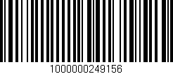 Código de barras (EAN, GTIN, SKU, ISBN): '1000000249156'