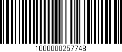 Código de barras (EAN, GTIN, SKU, ISBN): '1000000257748'