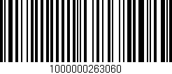 Código de barras (EAN, GTIN, SKU, ISBN): '1000000263060'
