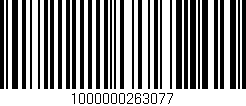 Código de barras (EAN, GTIN, SKU, ISBN): '1000000263077'