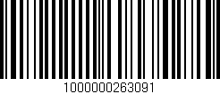 Código de barras (EAN, GTIN, SKU, ISBN): '1000000263091'