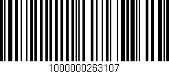 Código de barras (EAN, GTIN, SKU, ISBN): '1000000263107'