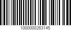 Código de barras (EAN, GTIN, SKU, ISBN): '1000000263145'