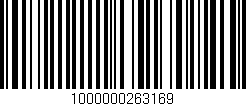 Código de barras (EAN, GTIN, SKU, ISBN): '1000000263169'