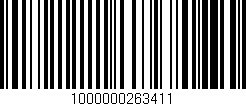 Código de barras (EAN, GTIN, SKU, ISBN): '1000000263411'