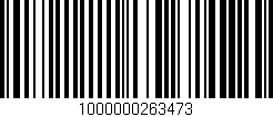 Código de barras (EAN, GTIN, SKU, ISBN): '1000000263473'