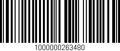 Código de barras (EAN, GTIN, SKU, ISBN): '1000000263480'