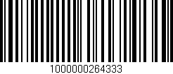 Código de barras (EAN, GTIN, SKU, ISBN): '1000000264333'