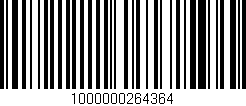 Código de barras (EAN, GTIN, SKU, ISBN): '1000000264364'