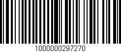 Código de barras (EAN, GTIN, SKU, ISBN): '1000000297270'
