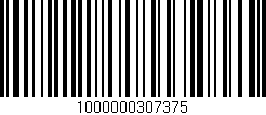 Código de barras (EAN, GTIN, SKU, ISBN): '1000000307375'