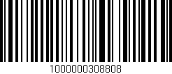 Código de barras (EAN, GTIN, SKU, ISBN): '1000000308808'