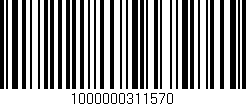 Código de barras (EAN, GTIN, SKU, ISBN): '1000000311570'