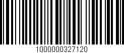 Código de barras (EAN, GTIN, SKU, ISBN): '1000000327120'