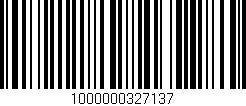 Código de barras (EAN, GTIN, SKU, ISBN): '1000000327137'