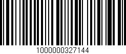Código de barras (EAN, GTIN, SKU, ISBN): '1000000327144'
