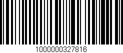 Código de barras (EAN, GTIN, SKU, ISBN): '1000000327816'