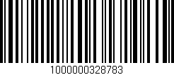 Código de barras (EAN, GTIN, SKU, ISBN): '1000000328783'