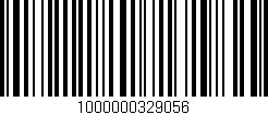 Código de barras (EAN, GTIN, SKU, ISBN): '1000000329056'