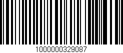 Código de barras (EAN, GTIN, SKU, ISBN): '1000000329087'
