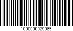 Código de barras (EAN, GTIN, SKU, ISBN): '1000000329865'