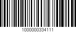 Código de barras (EAN, GTIN, SKU, ISBN): '1000000334111'