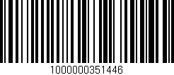 Código de barras (EAN, GTIN, SKU, ISBN): '1000000351446'