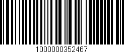 Código de barras (EAN, GTIN, SKU, ISBN): '1000000352467'