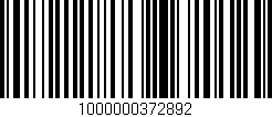 Código de barras (EAN, GTIN, SKU, ISBN): '1000000372892'