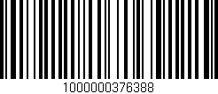 Código de barras (EAN, GTIN, SKU, ISBN): '1000000376388'
