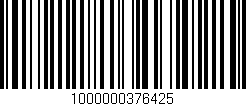 Código de barras (EAN, GTIN, SKU, ISBN): '1000000376425'