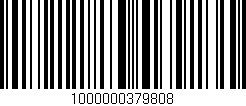 Código de barras (EAN, GTIN, SKU, ISBN): '1000000379808'