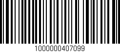 Código de barras (EAN, GTIN, SKU, ISBN): '1000000407099'