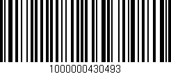 Código de barras (EAN, GTIN, SKU, ISBN): '1000000430493'