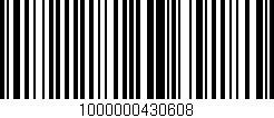 Código de barras (EAN, GTIN, SKU, ISBN): '1000000430608'